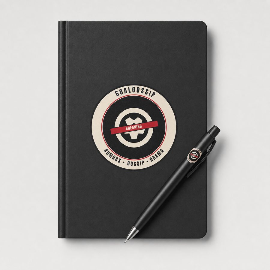 GoalGossip penn og notatbok med logo